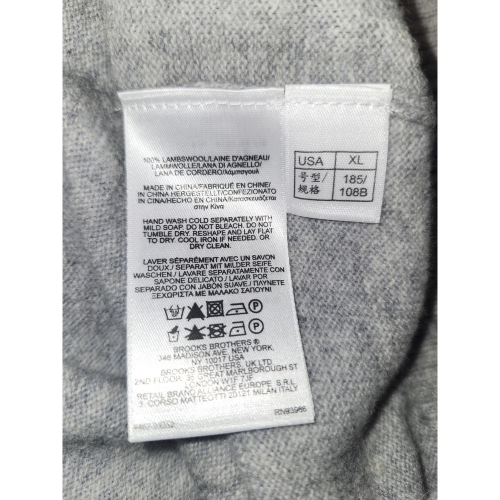 Brooks Brothers 100% Lambswool Men's Sweater XL NWT - Picture 5 of 10